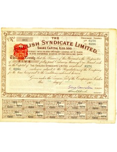 1906 - THE ENGLISH SYNDICATE LIMITED