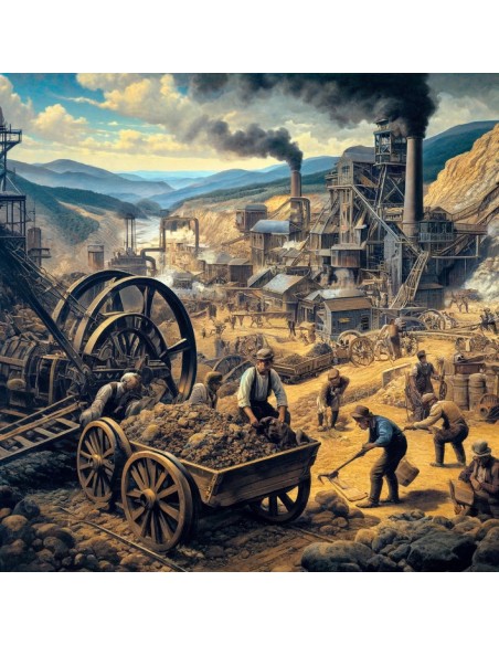 1876 - COMPANHIA DE MINAS E FUNDICAO DE CHUMBO DE SANTA EUFEMIA E OUTRAS 1 OBBLIGAZIONE