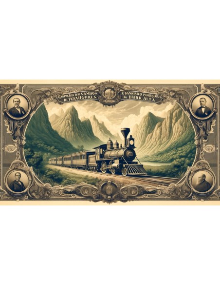 1907 - COMPANHIA CAMINHOS DE FERRO PORTUGUEZES DE BEIRA ALTA - 1 OBBLIGAZIONE