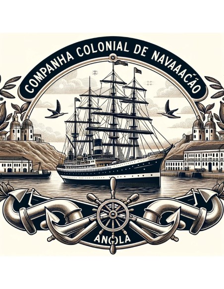 1922 - COMPANHIA COLONIAL DE NAVEGACAO - 5 AZIONI