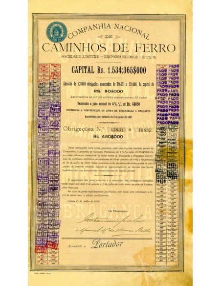 1903 - CAMINHO DE FERRO COMP. NACIONAL DE