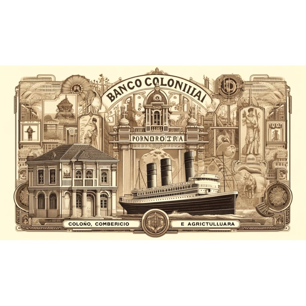 1922 - BANCO COLONIAL PORTUGUEZ (CAP. SOC....