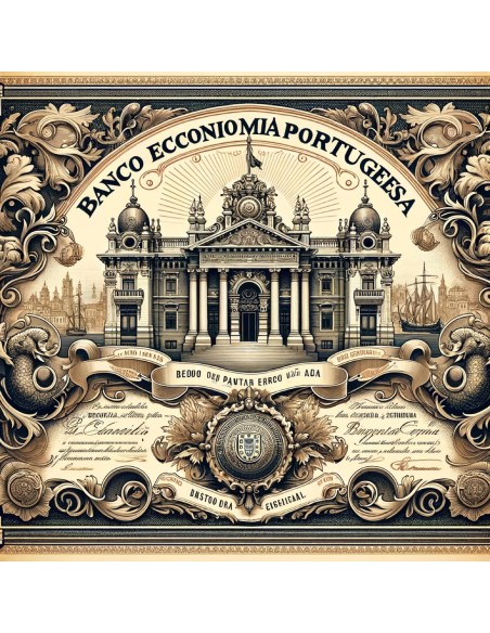 1919 - BANCO ECONOMIA PORTUGUESA (5 AZIONI)