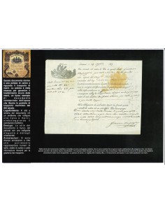 1839 - POLIZZA DI CARICO DA PALERMO A GENOVA