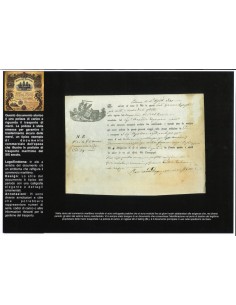 1831 - POLIZZA DI CARICO DA PALERMO A GENOVA