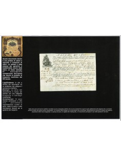 1815 - POLIZZA DI CARICO DA GENOVA A PALERMO