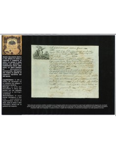 1843 - POLIZZA DI CARICO DA GENOVA A NIZZA