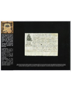 1815 - POLIZZA DI CARICO DA GENOVA A PALERMO