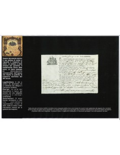 1830 - POLIZZA DI CARICO DA GENOVA