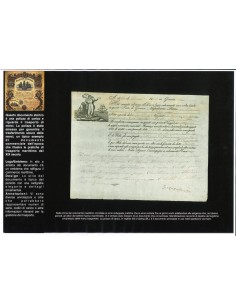 1835 - POLIZZA DI CARICO DA GENOVA A NIZZA