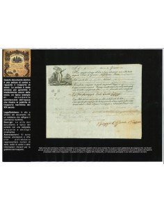 1839 - POLIZZA DI CARICO DA GENOVA A ROMA