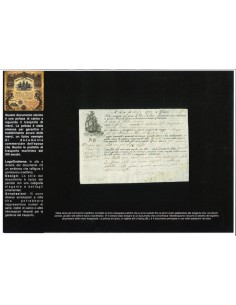 1796 - POLIZZA DI CARICO DA GENOVA A NIZZA