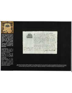 1830 - POLIZZA DI CARICO DA GENOVA A LERICI