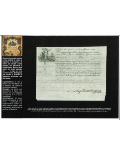 1834 - POLIZZA DI CARICO DA GENOVA A PALERMO