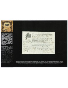 1830 - POLIZZA DI CARICO DA GENOVA A TRIESTE