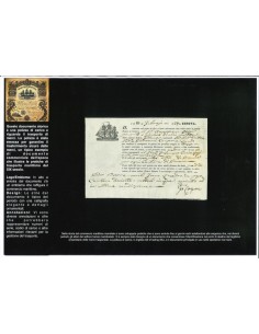 1829 - POLIZZA DI CARICO DA GENOVA A NIZZA