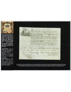 1839 - POLIZZA DI CARICO DA GENOVA A NIZZA