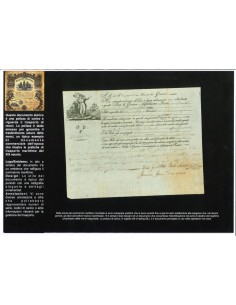 1839 - POLIZZA DI CARICO DA GENOVA