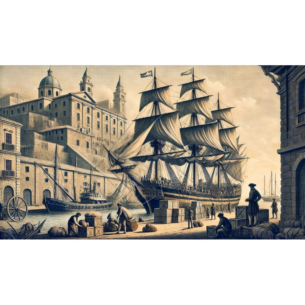 1839 - POLIZZA DI CARICO DA GENOVA