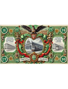 COMP. GEN. DELLE FERROVIE ECONOMICHE E TRAMVIE DELLA LIGURIA 1 OBB. BRUXELLES 1892 2