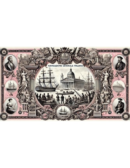 1942 - NAVIGAZIONE GENERALE ITALIANA - 40 AZIONI - GENOVA