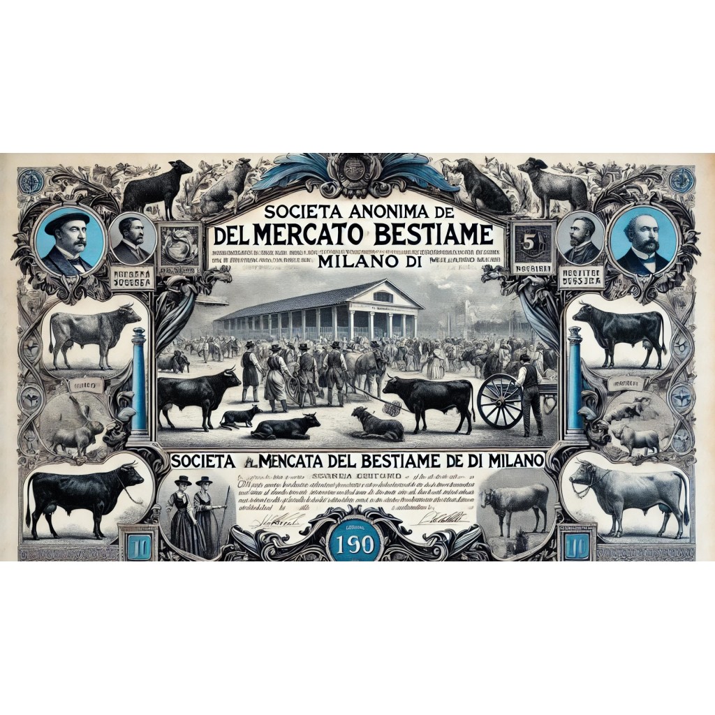 SOC. ANON. MERCATO DEL BESTIAME - 1 AZIONE...