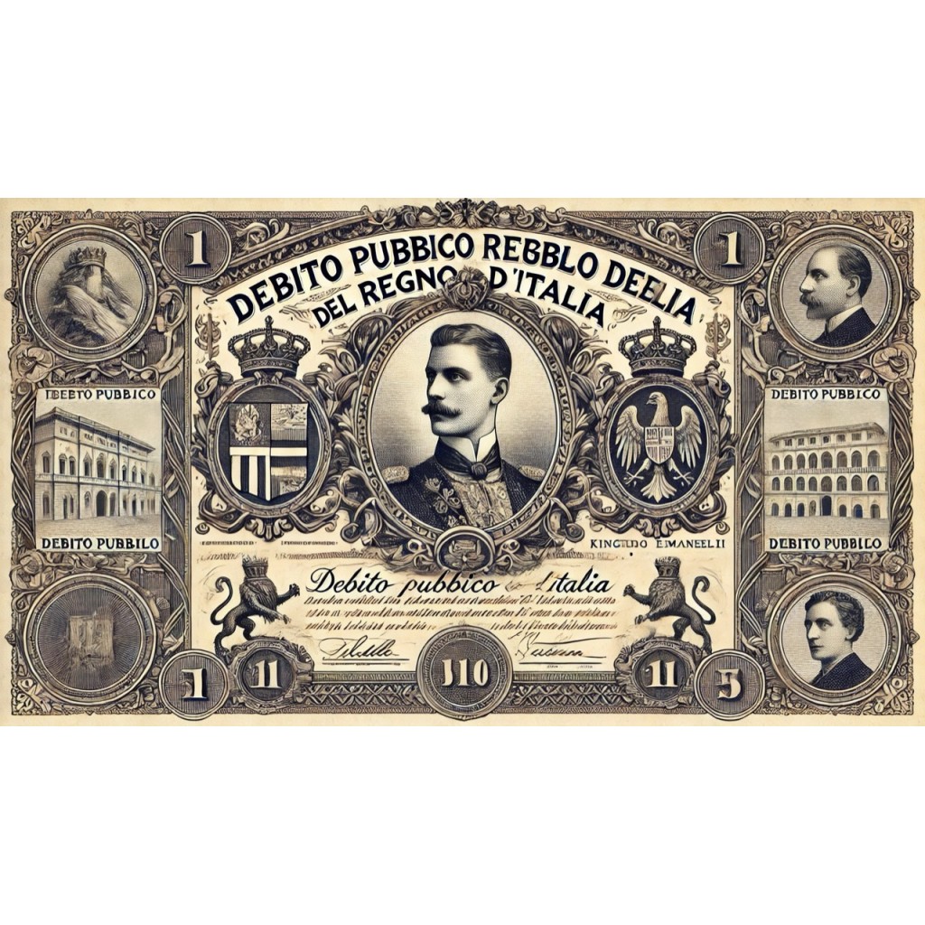 1878 - CERTIFICATO DI RENDITA DEB. PUB.REGNO...