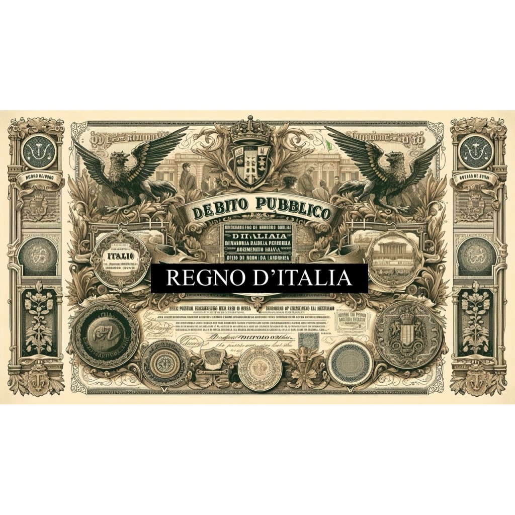 1916 - OBBLIGAZIONE LIRE 100 - REGNO D'ITALIA ROMA