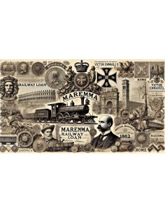 ITALIAN FIVE PER CENT MAREMMANA RAILWAY LOAN - TORINO 1862 2