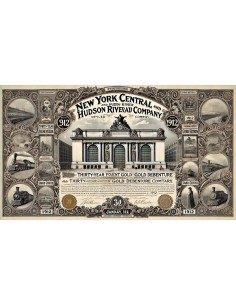 THE NEW YORK CENTRAL AND HUDSON RIVER RAILROAD COMP. 1000 DOLLARI - 1912 2