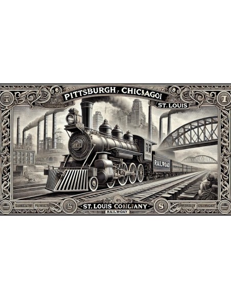 1975 - THE PITTSBURGH,CINCINNATI,CHICAGO AND ST. LOUIS GOLD BOND $ 1.000