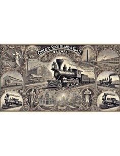 THE CHICAGO, ROCK ISLAND AND GULF RAILWAY COMP. 50000 DOLLARI - 1904 2