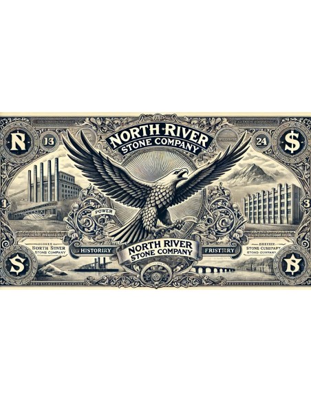 1910 - NORTH RIVERS STONE COMPANY - BOND $ 1.000 DOLLARI