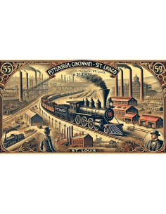 THE PITTSBURGH,CINCINNATI,CHICAGO AND ST. LOUIS - 1000 DOLLARI 1970 2