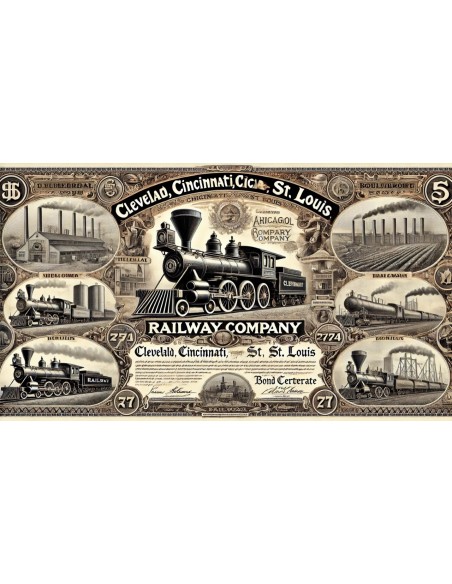 1933 - CLEVELAND, CINCINNATI, CHICAGO, AND ST. LOUIS - GOLD BOND $5.000