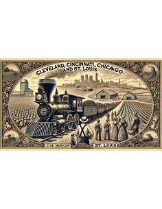 CLEVELAND, CINCILLANTI,CHICAGO E ST. LUIS RAILWAY 1000 DOLLARI 1990 2