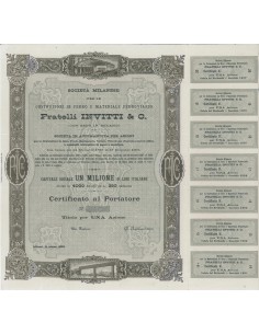 FRATELLI INVITTI E C. - FDS UNA AZIONE MILANO 1888