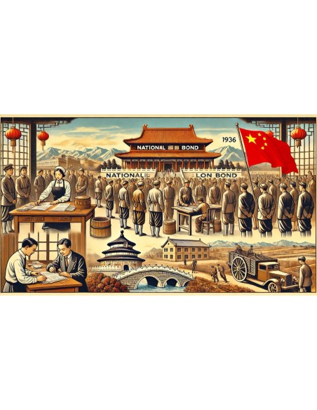 1936 - CHINA 6% UNITED NAT LOAN 100 $