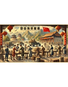 1938 - NATIONAL GOVERNMENT CHINA 10 $ MILITARY KWANGTUNG 2