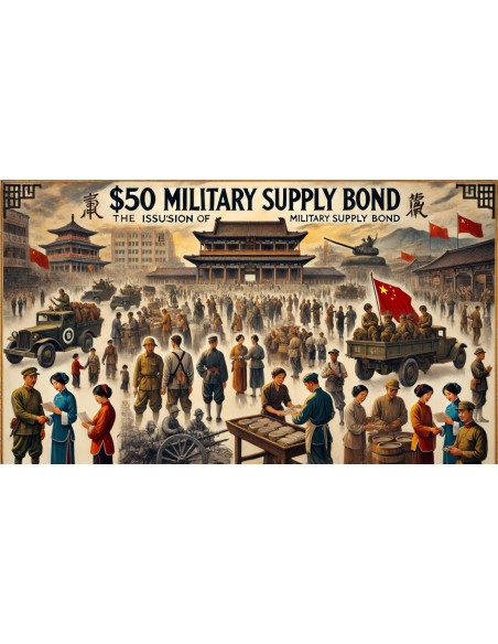 1937 - NATIONAL GOVERNMENT OF THE REPUBLIC OF CHINA LIBERTY BOND 50 $