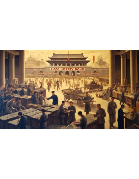 1937 - NATIONAL GOVERNMENT OF THE REPUBLIC OF CHINA LIBERTY BOND 1000 $