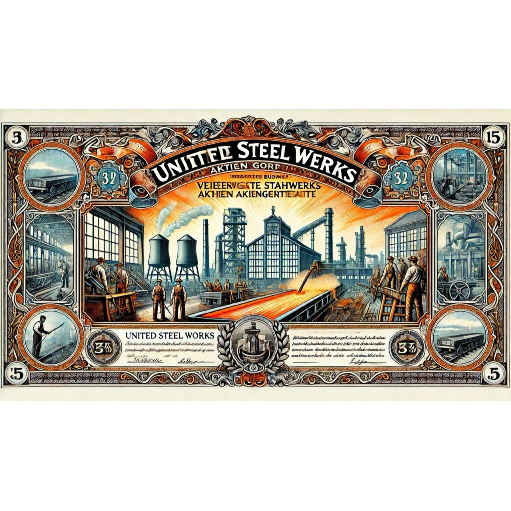 1926 - UNITED STEEL WORKS CORPORATION 6 1/2%...