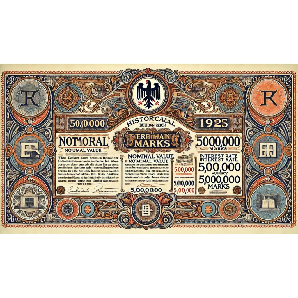 1924 - GERMAN SCHATZANWEISUNG DES DEUTSCHEN...