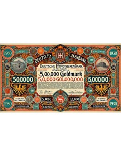 1930 - GERMAN GOLD BOND MEININGEN EM. XXV 100 GOLDMARK... 2