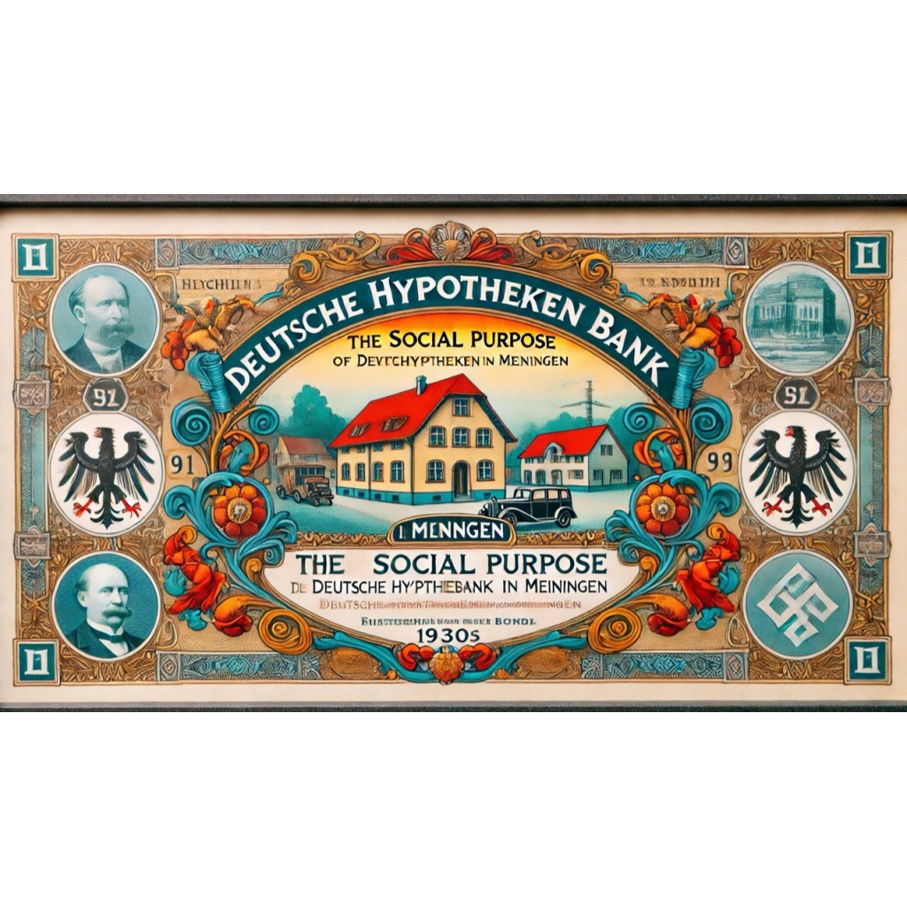 1930 - GERMAN GOLD BOND MEININGEN EM. XXIII 100...