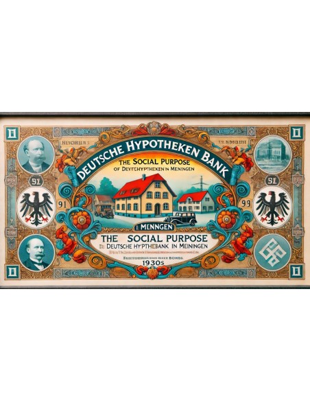 1930 - GERMAN GOLD BOND MEININGEN EM. XXIII 100 GOLDMARK (10/279 Kg. Feingold)