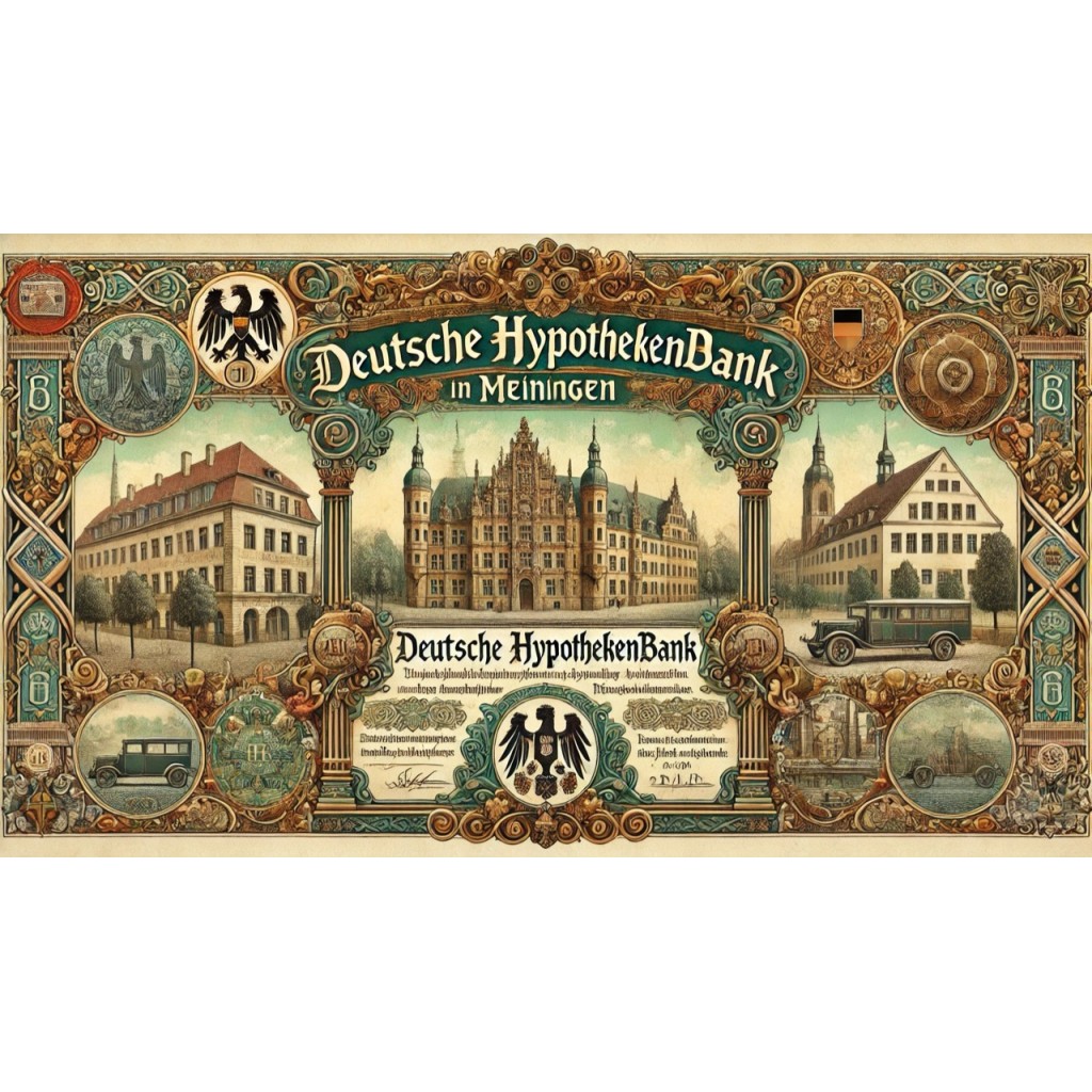 1930 - GERMAN GOLD BOND MEININGEN EM. XXV 1.000...