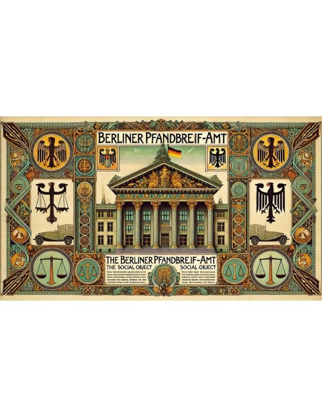 1924 - GERMAN GOLD BOND BERLINER GOLDPFANDBRIEF 10% 179,21 GRAMM FEINGOLD