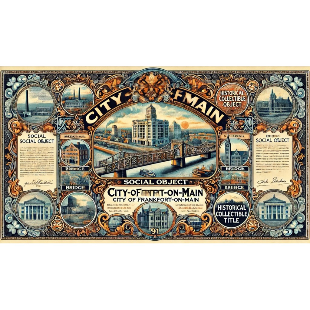 1928 - CITY OF FRANKFORT ON MAIN 1.000$ BOND 6,5%