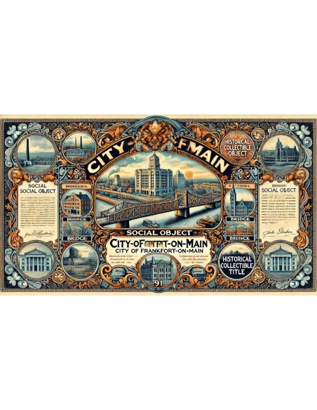 1928 - CITY OF FRANKFORT ON MAIN 1.000$ BOND 6,5%